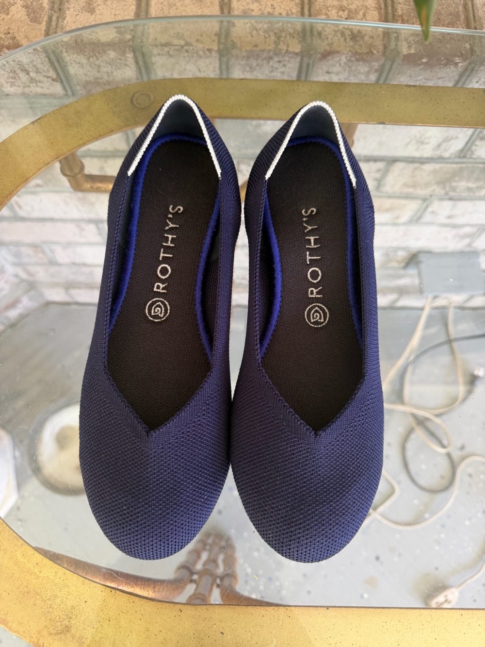 Rothy's Navy Knit Ballet Flat